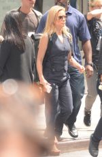 LUCY LIU Arrives on the Set of Elementary in New York 08/24/2018
