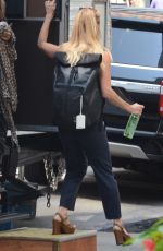 LUCY LIU Arrives on the Set of Elementary in New York 08/24/2018
