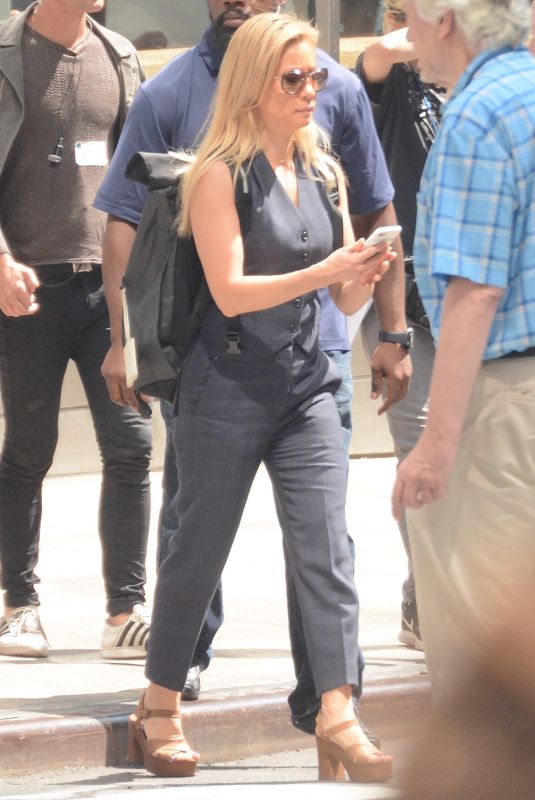 LUCY LIU Arrives on the Set of Elementary in New York 08/24/2018