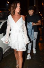 LUCY MECKLENBURGH Arrives at Thomas Twins 30th Birthday Party in Manchester 08/11/2018