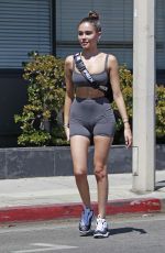 MADISON BEER in Tights Out in Los Angeles 08/07/2018