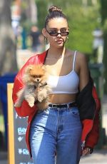 MADISON BEER Out with Her Dog in Hollywood 08/28/2018
