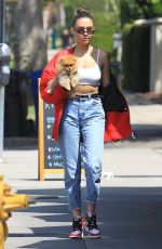 MADISON BEER Out with Her Dog in Hollywood 08/28/2018