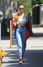 MADISON BEER Out with Her Dog in Hollywood 08/28/2018