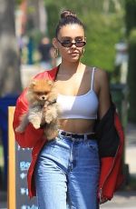 MADISON BEER Out with Her Dog in Hollywood 08/28/2018