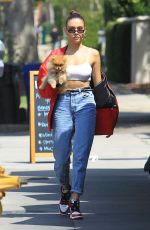 MADISON BEER Out with Her Dog in Hollywood 08/28/2018