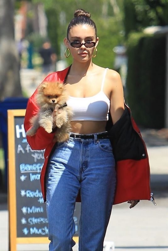 MADISON BEER Out with Her Dog in Hollywood 08/28/2018