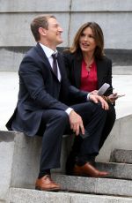 MARISKA HARGITAY on set of Law and Order: SVU in New York 08/22/2018