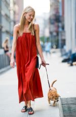 MARTHA HUNT Out Walks Her Dog in New York 08/16/2018