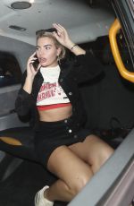 MEGAN BARTON HANSON Arrives at Mahiki in London 08/28/2018