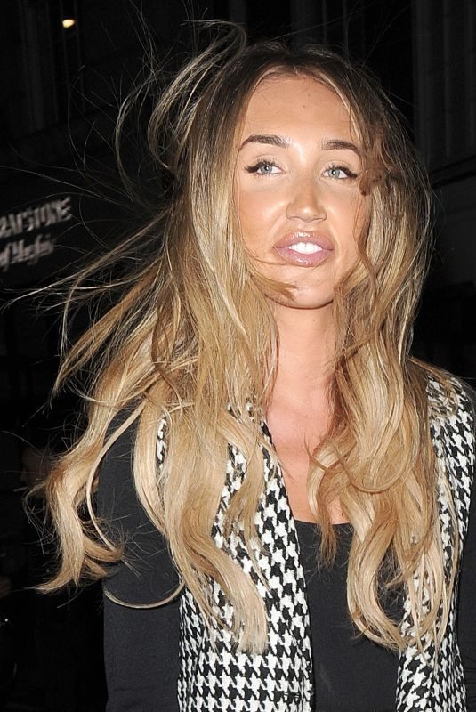 MEGAN MCKENNA Leaves Nobu in London 08/14/2018
