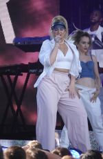 MEGHAN TRAINO Performs at Jimmy Kimmel in Los Angeles 08/06/2018