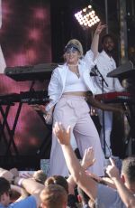 MEGHAN TRAINO Performs at Jimmy Kimmel in Los Angeles 08/06/2018