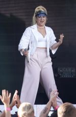 MEGHAN TRAINO Performs at Jimmy Kimmel in Los Angeles 08/06/2018