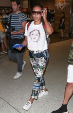 MELANIE BROWN at LAX Airport in Los Angeles 08/20/2018