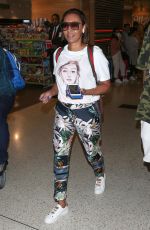 MELANIE BROWN at LAX Airport in Los Angeles 08/20/2018