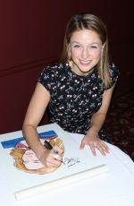 MELISSA BENOIST Gets Caricature at Sardis in New York 07/31/2018