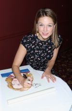MELISSA BENOIST Gets Caricature at Sardis in New York 07/31/2018