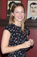 MELISSA BENOIST Gets Caricature at Sardis in New York 07/31/2018