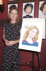 MELISSA BENOIST Gets Caricature at Sardis in New York 07/31/2018
