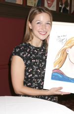 MELISSA BENOIST Gets Caricature at Sardis in New York 07/31/2018