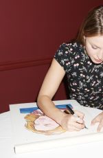 MELISSA BENOIST Gets Caricature at Sardis in New York 07/31/2018