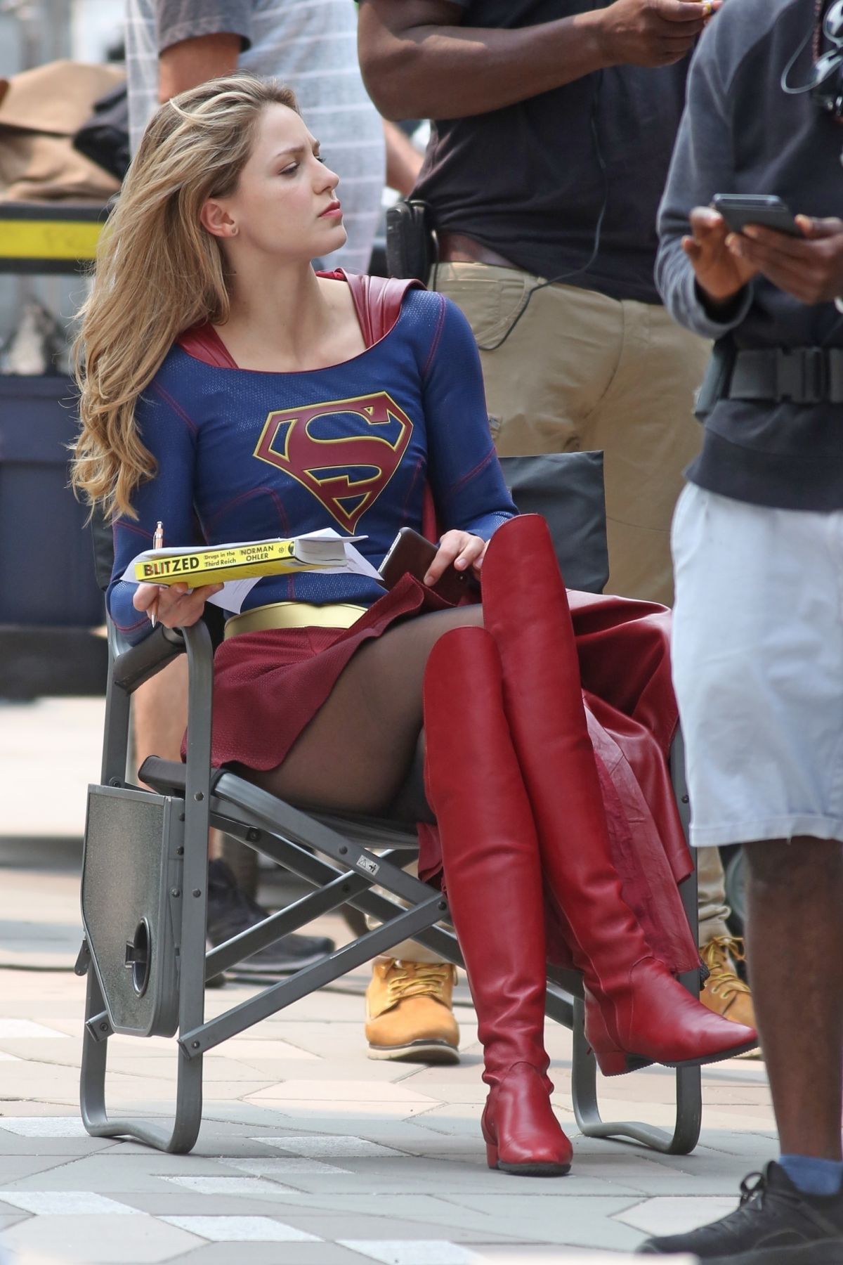 Melissa Benoist On The Set Of Supergirl In Vancouver 08 14 2018 Hawtcelebs