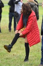 MICHELLE KEEGAN on the Set of Brassic Show in London 08/27/2018
