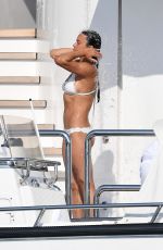 MICHELLE RODRIGUEZ in Bikini at a Yacht in Sardinia 08/10/2018