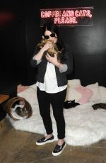 MICHELLE TRACHTENBERG at Crumbs & Whiskers Kitten Party in Los Angeles 08/24/2018