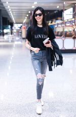 MING XI at Airport in Shanghai 08/27/2018