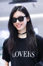 MING XI at Airport in Shanghai 08/27/2018