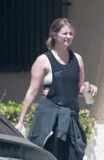 MISCHA BARTON Leaves a Gym in Beverly Hills 08/15/2018
