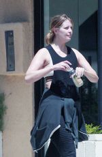 MISCHA BARTON Leaves a Gym in Beverly Hills 08/15/2018