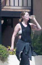 MISCHA BARTON Leaves a Gym in Beverly Hills 08/15/2018