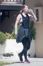MISCHA BARTON Leaves a Gym in Beverly Hills 08/15/2018