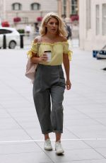 MOLLIE KING Arrives at BBC Radio 1 in London 08/14/2018