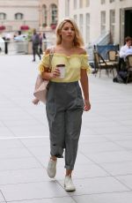 MOLLIE KING Arrives at BBC Radio 1 in London 08/14/2018