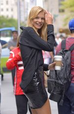 NADINE LEOPOLD Out in New York 08/22/2018