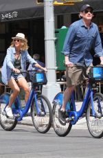 NAOMI WATTS and Billy Crudup at a Bike Ride in New York 08/25/2018