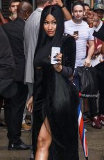 NICKI MINAJ Arrives at Late Show with Stephen Colbert in New York 08/13/2018