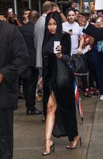NICKI MINAJ Arrives at Late Show with Stephen Colbert in New York 08/13/2018