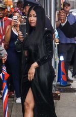 NICKI MINAJ Arrives at Late Show with Stephen Colbert in New York 08/13/2018