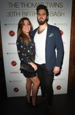 NIKKI SANDERSON at Thomas Twins 30th Birthday Party in Manchester 08/11/2018