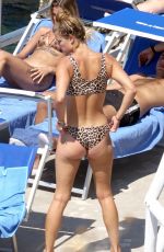 NINA AGDAL in Bikini on Vacation in Capri 07/31/2018