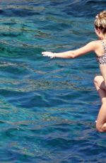 NINA AGDAL in Bikini on Vacation in Capri 07/31/2018