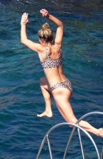 NINA AGDAL in Bikini on Vacation in Capri 07/31/2018