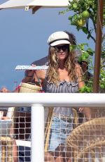NINA AGDAL in Swimsuit on Holiday in Capri 07/29/2018