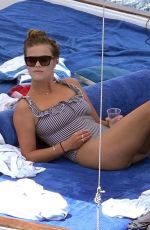 NINA AGDAL in Swimsuit on Holiday in Capri 07/29/2018