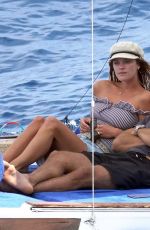 NINA AGDAL in Swimsuit on Holiday in Capri 07/29/2018
